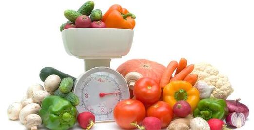 peser des légumes pour le diabète